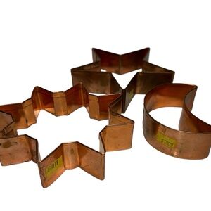 Copper Large Sun Moon & Star Cookie Cutter Set